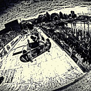 skate greyscale